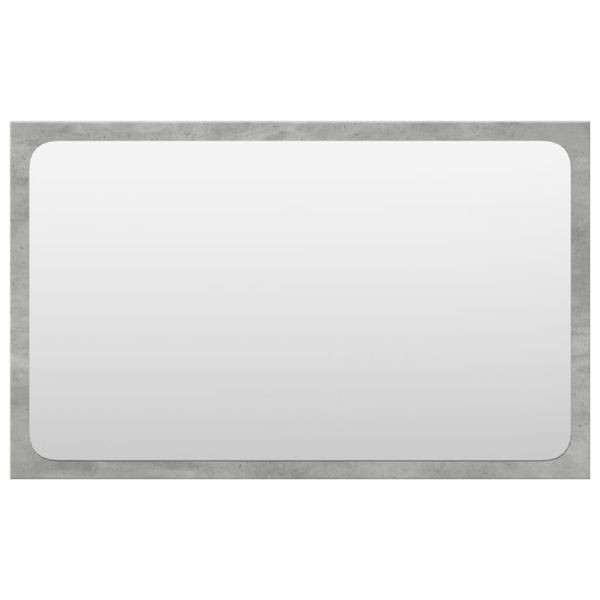 Комплект мебели за баня от 3 части бетонно сив инженерно дърво