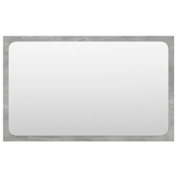 Комплект мебели за баня от 4 части бетонно сив инженерно дърво