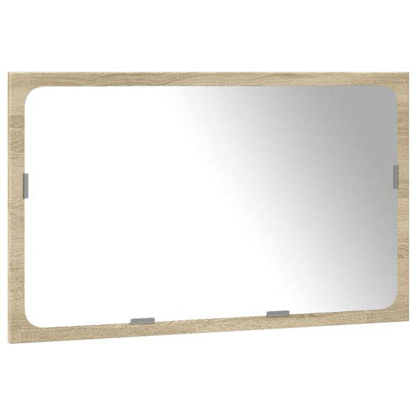 Комплект шкафове за баня от 3 части дъб сонома инженерно дърво