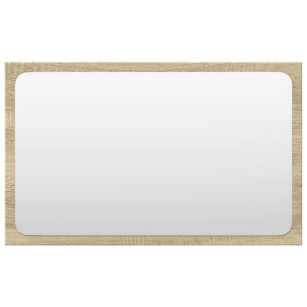 Комплект шкафове за баня от 4 части дъб сонома инженерно дърво