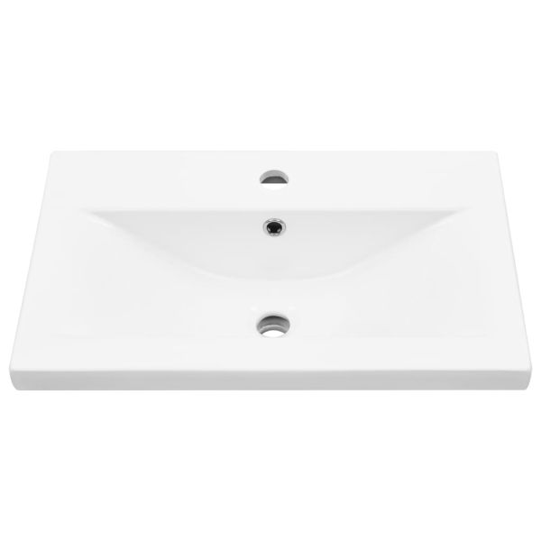 Комплект шкафове за баня от 4 части дъб сонома инженерно дърво