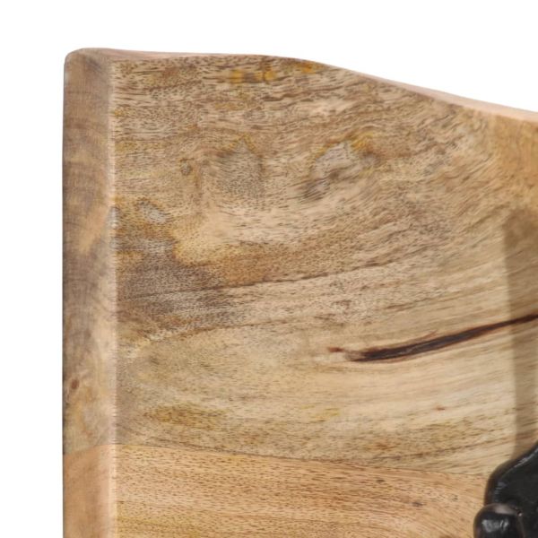 Стенна закачалка с 4 куки манго масивно дърво