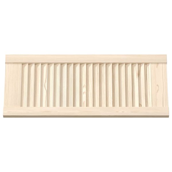 Врати за шкафове с решетъчен дизайн 2 бр. масивна дървесина бор