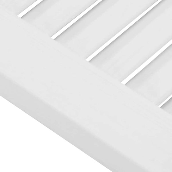 Врати с люлеещ се дизайн 1 чифт бели 100x100 cm