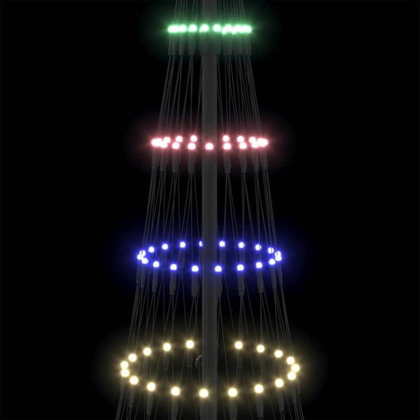 LED Коледна Елха с поставка Многоцветен 184.5 см Метал