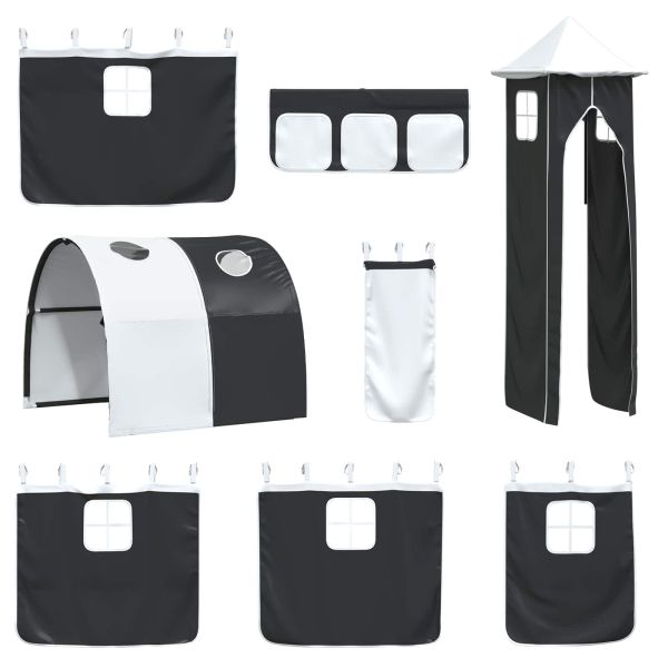 Бял и черен 99,5 x 200 см