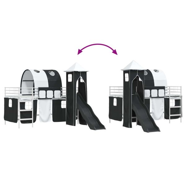 Бял и черен 107 x 200 см