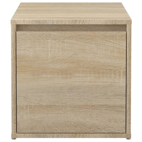 Кутия с чекмедже, дъб сонома, 40,5x40x40 см, инженерно дърво