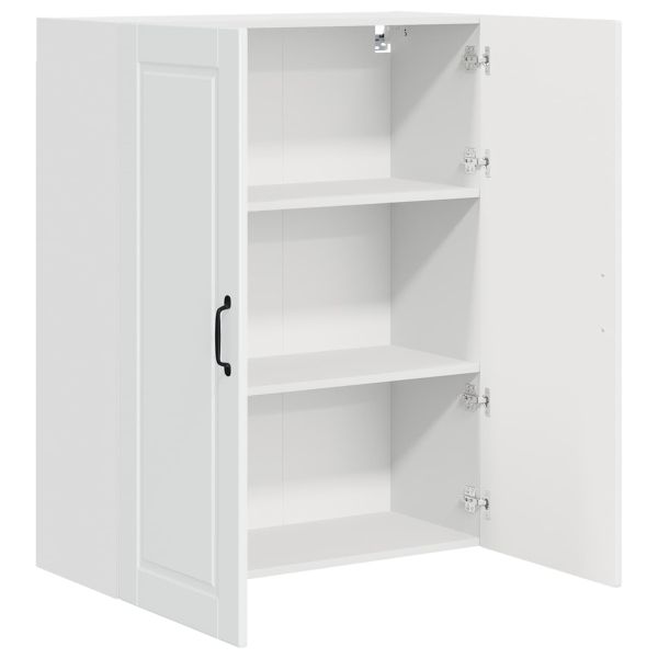 Кухненски шкаф Лъскаво бяло 80 x 31 x 100 см Инженерно дърво