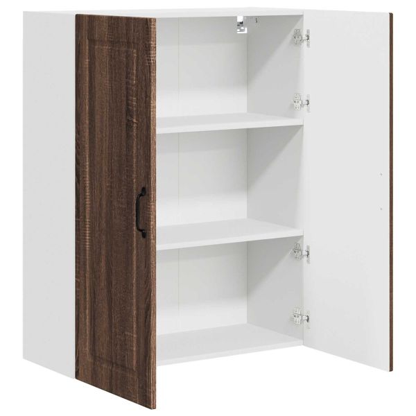 Кухненски шкаф Кафяв дъб 80 x 31 x 100 см Инженерно дърво