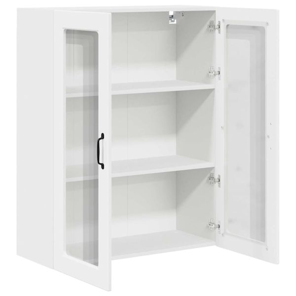 Горен кухненски шкаф Бяло 80 x 31 x 100 см Инженерно дърво