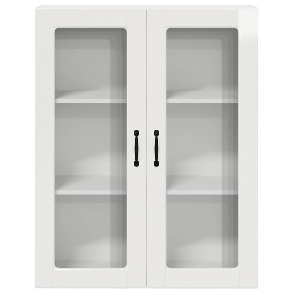 Кухненски шкаф Лъскаво бяло 80 x 31 x 100 см Инженерно дърво