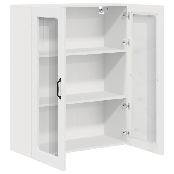 Кухненски шкаф Лъскаво бяло 80 x 31 x 100 см Инженерно дърво