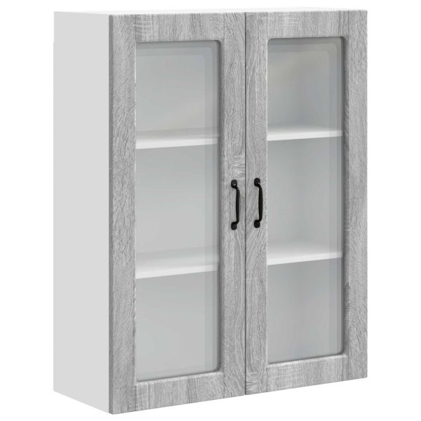 Кухненски шкаф Сив Сонома 80 x 31 x 100 см Инженерно дърво