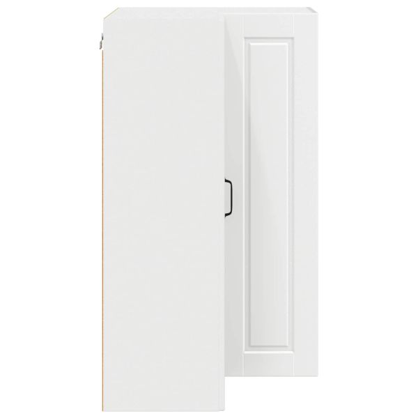 Кухненски шкаф с рафт Бяло 57 x 57 x 100 см Инженерно дърво