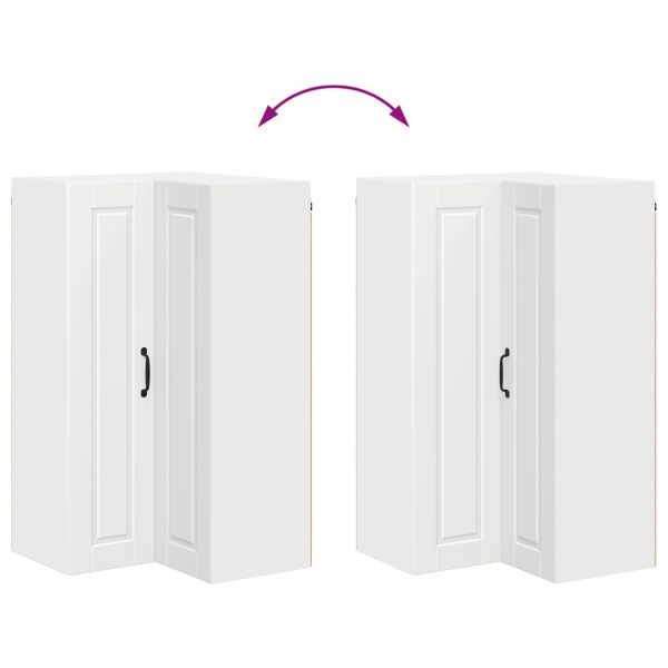 Кухненски шкаф с рафт Бяло 57 x 57 x 100 см Инженерно дърво