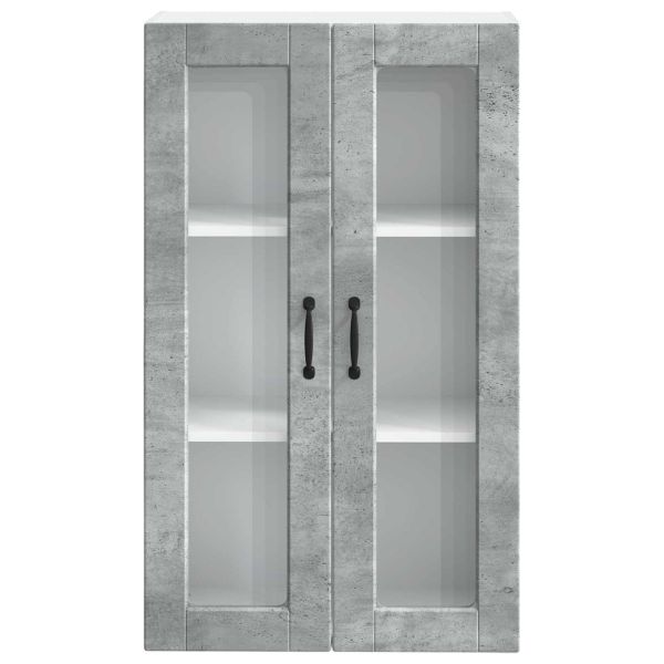 Кухненски шкаф Циментено сиво 60 x 31 x 100 см Инженерно дърво