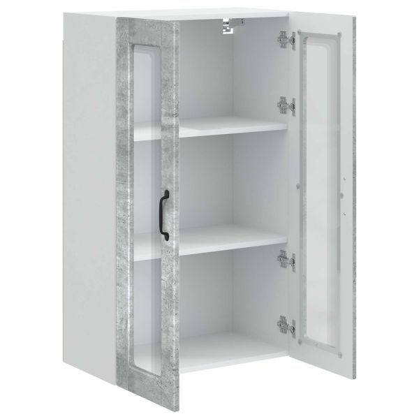 Кухненски шкаф Циментено сиво 60 x 31 x 100 см Инженерно дърво