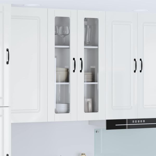 Кухненски шкаф Лъскаво бяло 60 x 31 x 100 см Инженерно дърво