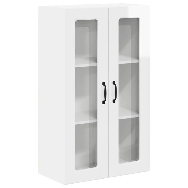 Кухненски шкаф Лъскаво бяло 60 x 31 x 100 см Инженерно дърво