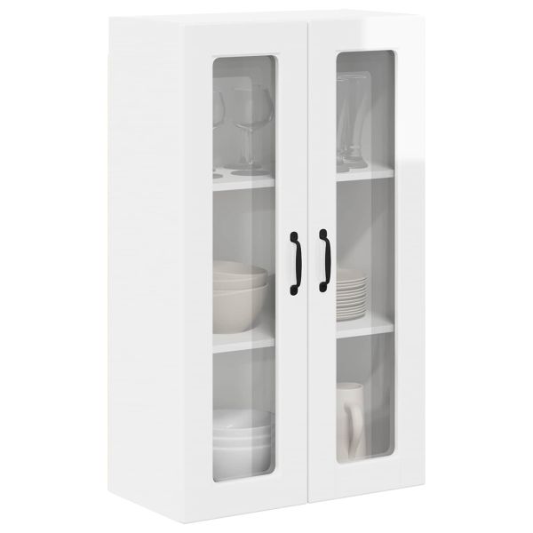 Кухненски шкаф Лъскаво бяло 60 x 31 x 100 см Инженерно дърво