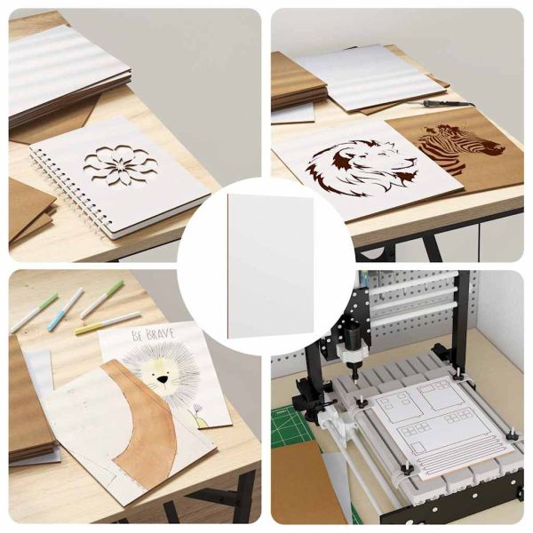 Декор панели 150 pcs Бяло 15 x 21 x 0.27 см Инженерно дърво