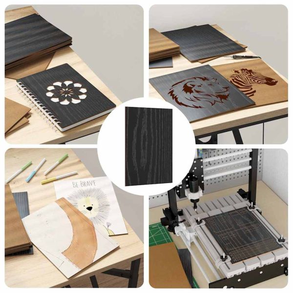 Декор панели 50 pcs Черния дъб 15 x 21 x 0.27 см