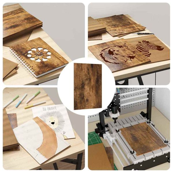 Декор панели 12 pcs Димян дъб 15 x 21 x 0.27 см Инженерно дърво