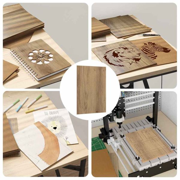 Декор панели 12 pcs Дъб 15 x 21 x 0.27 см Инженерно дърво