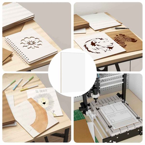 Декор панели 12 pcs Бяло 21 x 30 x 0,27 см Инженерно дърво