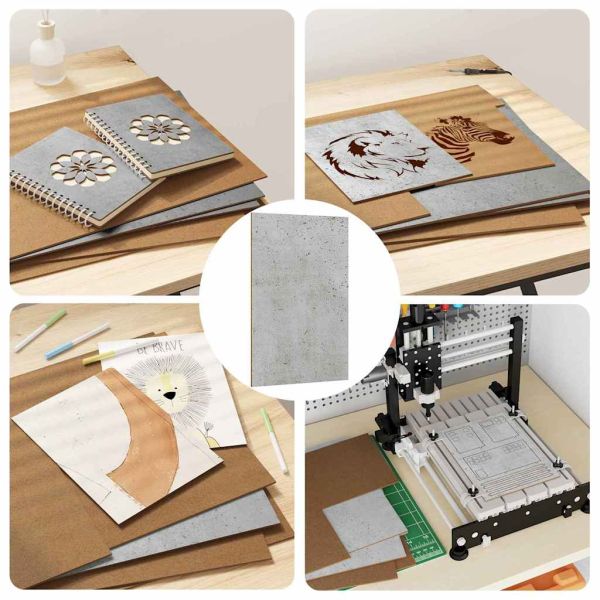 Декор панели 50 pcs Циментено сиво 30 x 42 x 0.27 см