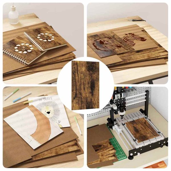 Декор панели 12 pcs Димян дъб 30 x 42 x 0.27 см Инженерно дърво