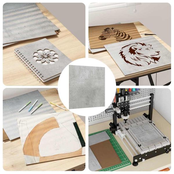 Декор панели 50 pcs Циментено сиво 30 х 30 х 0.27 см