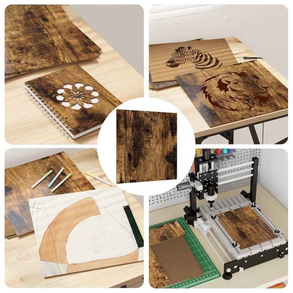 Декор панели 12 pcs Димян дъб 30 х 30 х 0.27 см Инженерно дърво