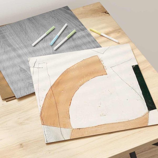 Декор панели 12 pcs Сив Сонома 30 х 30 х 0.27 см