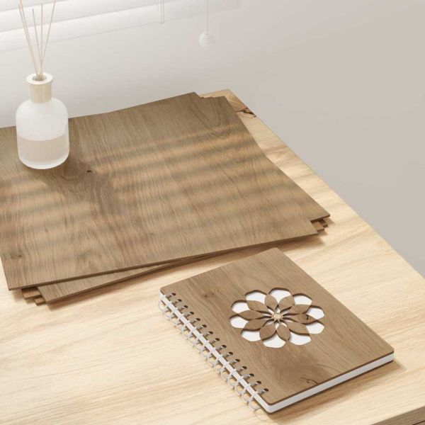 Декор панели 12 pcs Дъб 30 х 30 х 0.27 см Инженерно дърво