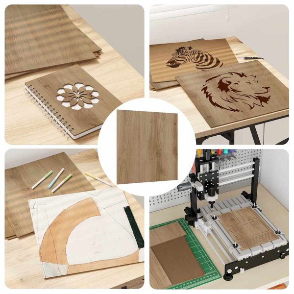 Декор панели 12 pcs Дъб 30 х 30 х 0.27 см Инженерно дърво