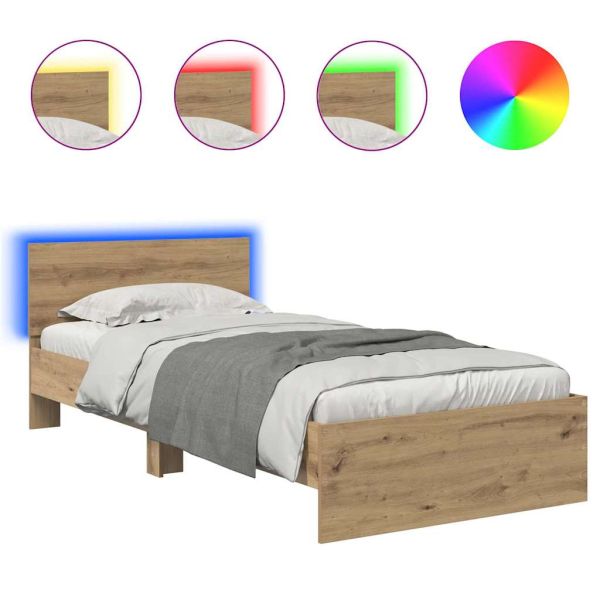 Рамка за легло с таблото Дъб 100 x 200 cm Инженерно дърво
