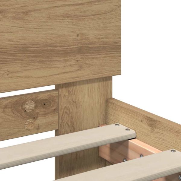 Рамка за легло с таблото Дъб 75 x 190 cm Инженерно дърво