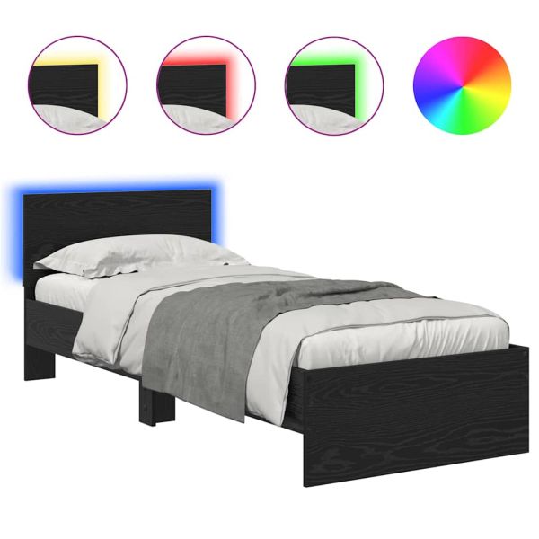 Рамка за легло с таблото Черния дъб 75 x 190 cm Инженерно дърво