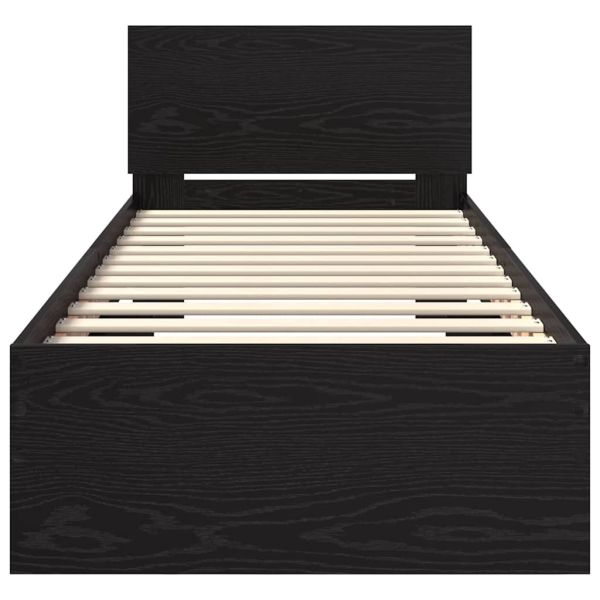 Рамка за легло с таблото Черния дъб 75 x 190 cm Инженерно дърво