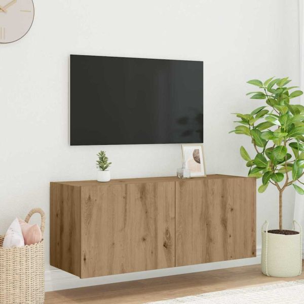 TV стенен шкаф Дъб 100 x 35 x 41 cm Инженерно дърво
