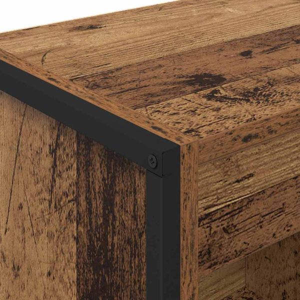 Шкаф за книги Старо дърво 80 x 30 x 155 см Инженерно дърво