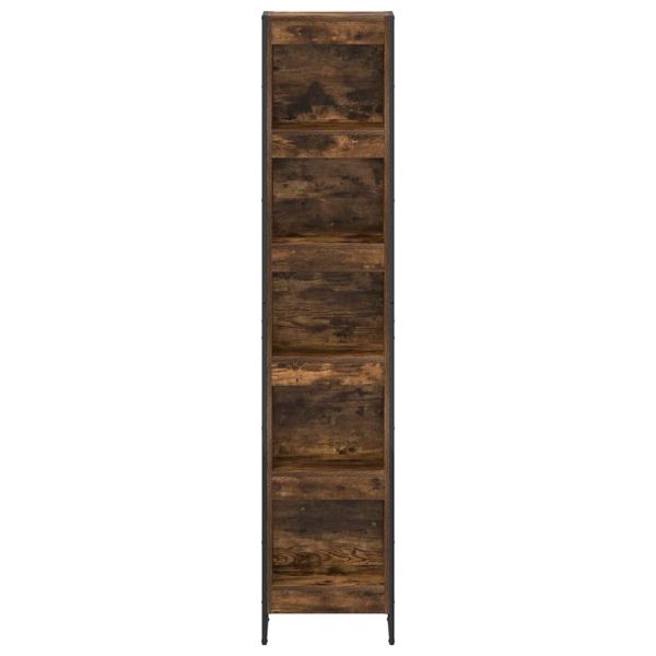 Шкаф за книги Димящ дъб 80 x 30 x 155 см Инженерно дърво