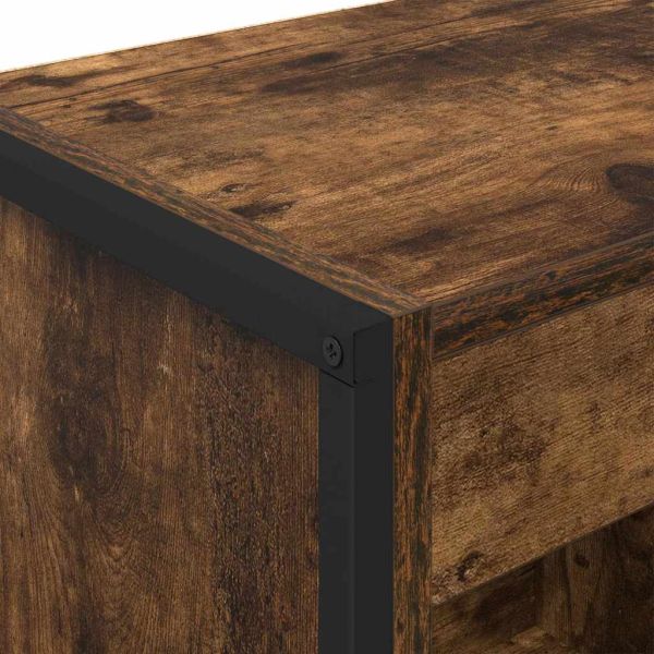 Шкаф за книги Димящ дъб 80 x 30 x 155 см Инженерно дърво