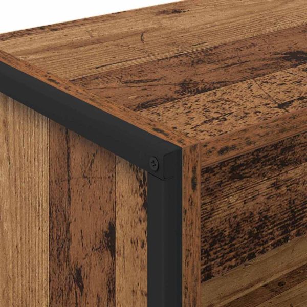 Шкаф за книги Старо дърво 80 x 30 x 155 см Инженерно дърво