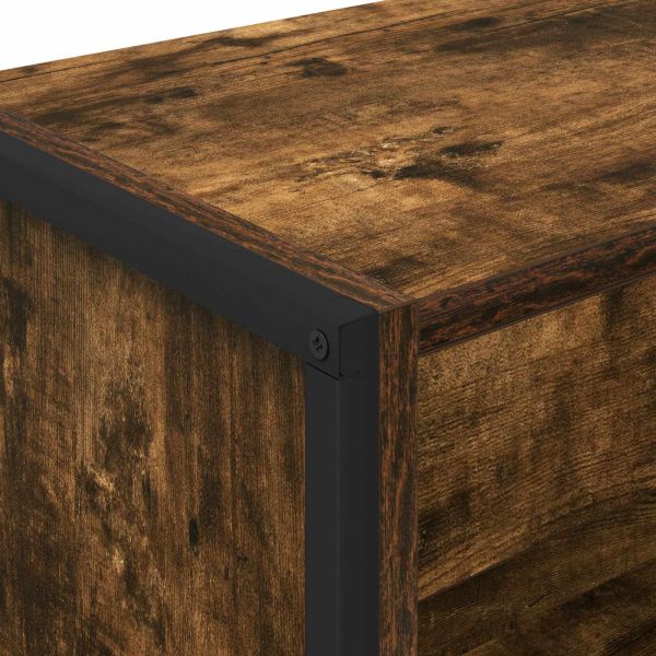 Шкаф за книги Димящ дъб 80 x 30 x 155 см Инженерно дърво