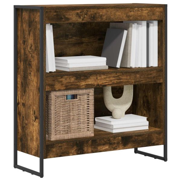 Шкаф за книги Димящ дъб 80 x 30 x 155 см Инженерно дърво