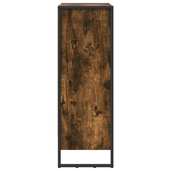 Шкаф за книги Димящ дъб 80 x 30 x 155 см Инженерно дърво