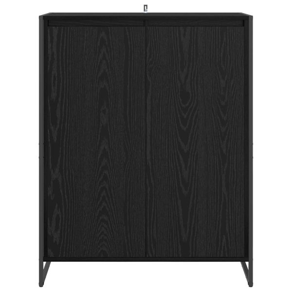 Шкаф за обувки Черния дъб 79 x 36 x 100 см Инженерно дърво